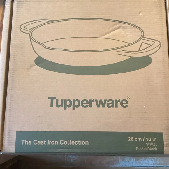 Tupperware Cast Iron Skillet - Rustic Black